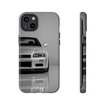 Silver Skyline Phone Case, R34 GTR 90s JDM Legend Tough Cover for Men Gift