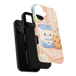 Milk Cookie Phone Case Cute Food Kawaii Tough Cover Gift Art