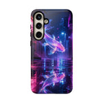Neon Koi Reflection Vaporwave phone case | Tough Cover