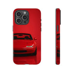 Red Miata Phone Case, NA MX5 90s JDM Roadster Tough Cover