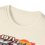 1971 Chevy K10 Cheyenne Pickup T-Shirt | vintage sunset truck stack