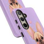 French Bulldog Bat Ears Kawaii Pet Dog Art Tough Phone Case