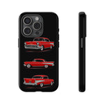 Red 1957 Bel Air Classic Car Phone Case Tough American Multi View
