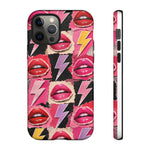 Pop Art Lips and Lightning Bolt Phone Case