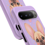 French Bulldog Bat Ears Kawaii Pet Dog Art Tough Phone Case