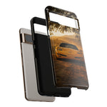 C5 Z06 Corvette Phone Case, Yellow Golden Hour Trail Cover