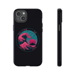 Great Dream Wave Circular Badge Vaporwave Phone Case – Japanese Aesthetic