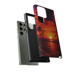Basketball Court Sunset Phone Case | Tough Phone Case