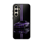 R33 Skyline Phone Case, Purple 97 JDM Sports Car Stripe Studio Cover