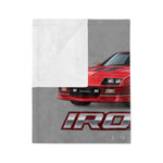 IROC-Z 1988 Red Camaro blanket | Velveteen Microfiber Throw