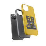 1969 Camaro Z28 Yellow Front View Muscle Car Tough Phone Case