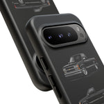Black Silverado Classic Pickup Tough Phone Case for Chevy Truck Fans