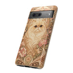 Persian Cat Floral Art Nouveau Tough Phone Case