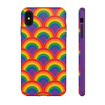 Rainbow Arch Stripe Retro Art Tough Phone Case