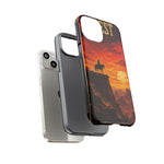 Western Sunset Cowboy Phone Case | Rugged Protective Cover
