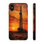 Texas Oil Rig Sunset phone case | Tough Cases