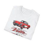 Red 1960 Corvette Convertible T-Shirt | Retro Classic Car Illustration