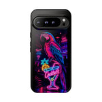 Neon Parrot Cocktails phone case | Tough Cases