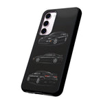 Black 300ZX Sports Car Tough Phone Case - Multi View