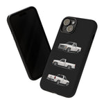 Chevy 1500 OBS Truck Phone Case White, Three-View Vector Cover