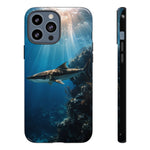 Cobia Reef Phone Case, Shaft of Light Ocean Fishing Tough Cover