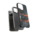 1966 GTO Orange Rainy City Tough Phone Case Cover Gift Art