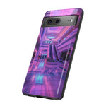 Empty Mall Escalator Vaporwave Art Tough Phone Case