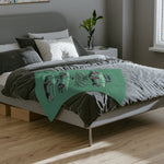 1968 Chevy C10 Pickup illustration Velveteen Microfiber Blanket | Retro Truck