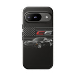 Black C6 Phone Case American Sports Car Tough Cover Gift