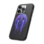 Glitch Sad Face Phone Case, Anime Melt Static Tough Cover
