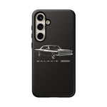 Vintage Galaxie 500 Phone Case | Classic Car Illustration, Black