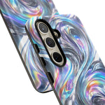 Chrome Metallic Swirl  Art Tough Phone Case