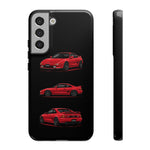 Red MR2 JDM Sports Car Phone Case Tough Multi View