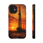 Texas Oil Rig Sunset phone case | Tough Cases