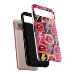 Pop Art Lips and Lightning Bolt Phone Case