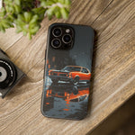 1966 GTO Orange Rainy City Tough Phone Case Cover Gift Art