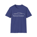 1970 Torino Cobra Outline Silhouette Muscle T-Shirt Line Art Silhouette Emblem Car Fan Gift