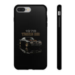 1978 Trans Am Phone Case Featuring Black Firebird Muscle Car Artwork