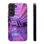 Empty Mall Escalator Vaporwave Art Tough Phone Case