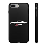 1970 Camaro Z28 White Silhouette Tough Phone Case Cover Gift