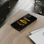Z06 Corvette Phone Case, Yellow Neon Chrome Studio Cover