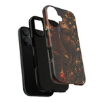 Tabby Cat on Christmas Tree phone case | Tough Case