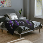 1970 Cuda Purple Muscle Car Blanket | Vintage Barracuda Throw