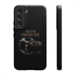 1978 Trans Am Phone Case Featuring Black Firebird Muscle Car Artwork