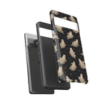 Vintage Ghost Pattern phone case | Halloween spooky stars design