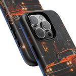 Challenger RT Phone Case, Rainy City Night Muscle Car Tough Cover
