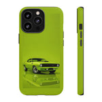 Green Cuda Muscle Car phone case for Gear Heads