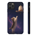 Curious Munchkin Kitten Reaching Cookie Jar Phone Case | Tough Case