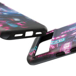 Skyline GT-R Tokyo Rain JDM Night Art Tough Phone Case