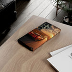 C8 Desert Highway Sunset Phone Case Tough Case for Corvette Drivers